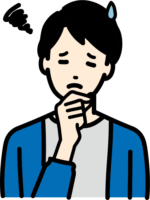 悩んでいる人
